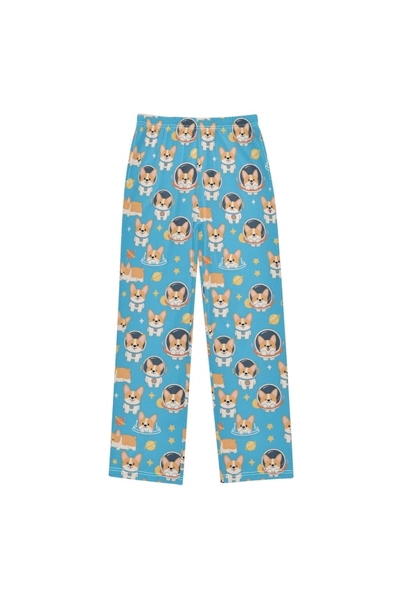 Cute Corgi Dog Space Pajama Pants Pj Bottoms Sleepwear Lounge XL