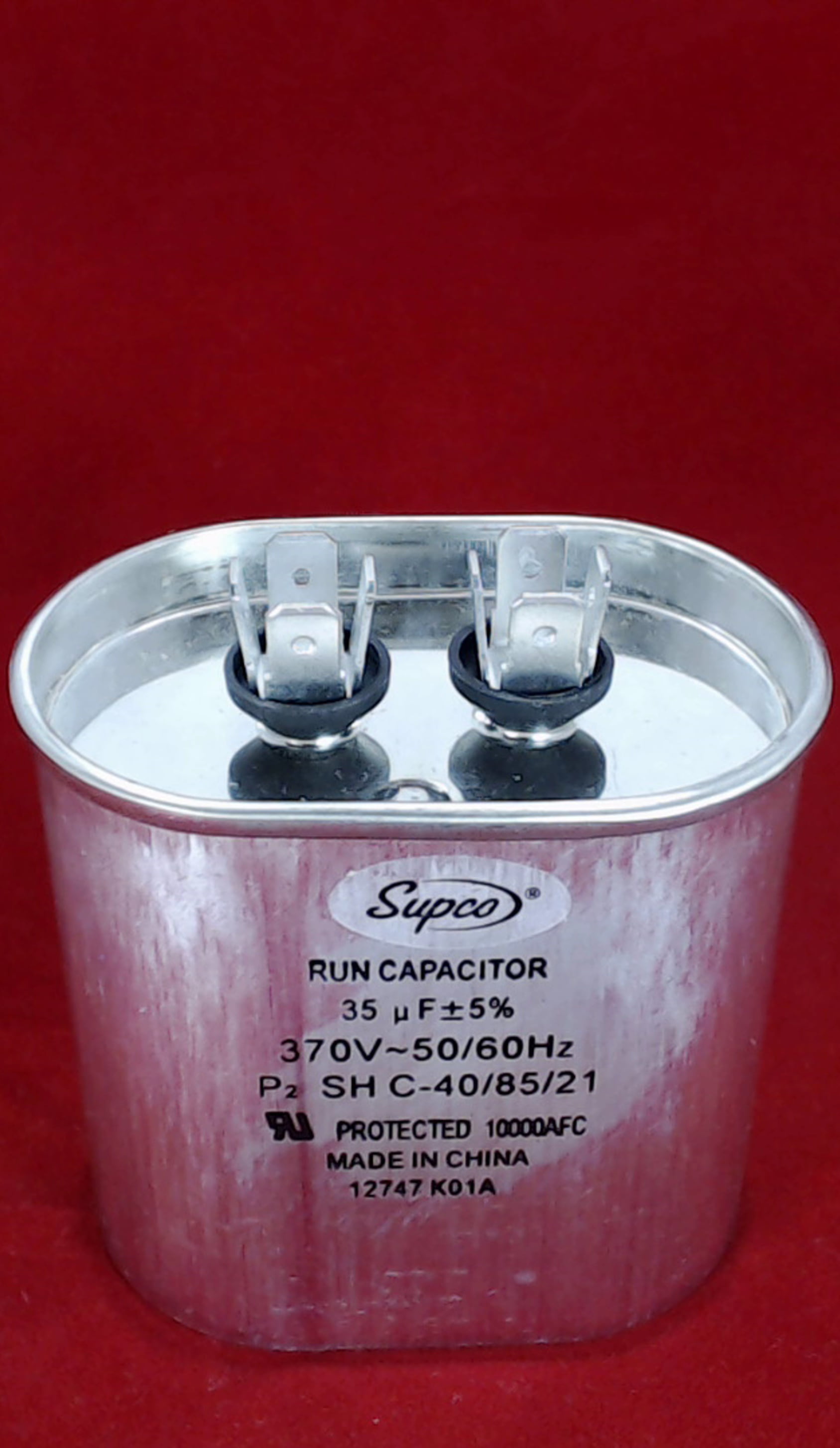 Run Capacitor 370 Volt 35 Mfd. Round CR35X370R 