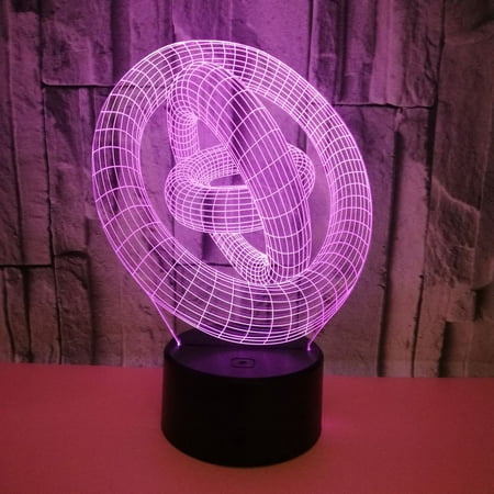 

Creative 3D Lamp Cyberpunk Style with Creative Design Multi-Color Patterns LED Light Source Ideal for Home Decoration and Gift