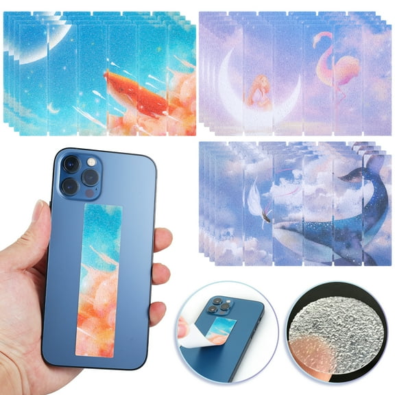 Pcapzz 72Pcs Calm Stickers Set Anti-Stress Tactile Rough Textured Stickers Creative Sensory Stickers with Strong Adhesive Backing for Laptop Water Bottle