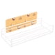 thumbnail image 1 of Estante de almacenamiento para baño Organizador de esquina Inodoro Cocina Colgante de pared Estante de hierro sin taladrar, Amarillo Methold HA001359-01B, 1 of 6