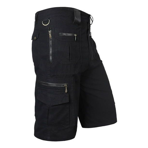 WILLBEST Pantalones Cortos para Hombre, Pantalones Cortos Holgados de Pierna Recta para Verano, Tallas Grandes, Tendencia Informal, Pantalones Medianos, Pantalones Cortos Cargo con Bolsa