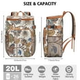 thumbnail image 4 of Sac à Dos Glacière Isotherme Géométrique Rétro - Sac Glacière pour Aliments et Boissons 20 L à Grande Capacité, Isolation Longue Durée, Multiples Poches, Extérieur en Oxford Durable, Style Chic Exotique, 4 of 6