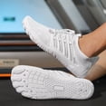 thumbnail image 5 of ChiVerve Hiking Barefoot Shoes for Women Men Breathable & Non-Slip Athletic Footwear Wide Toe Water Shoes, Designed for Walking & Running & Swimming | White, 4 Men, 5 of 6