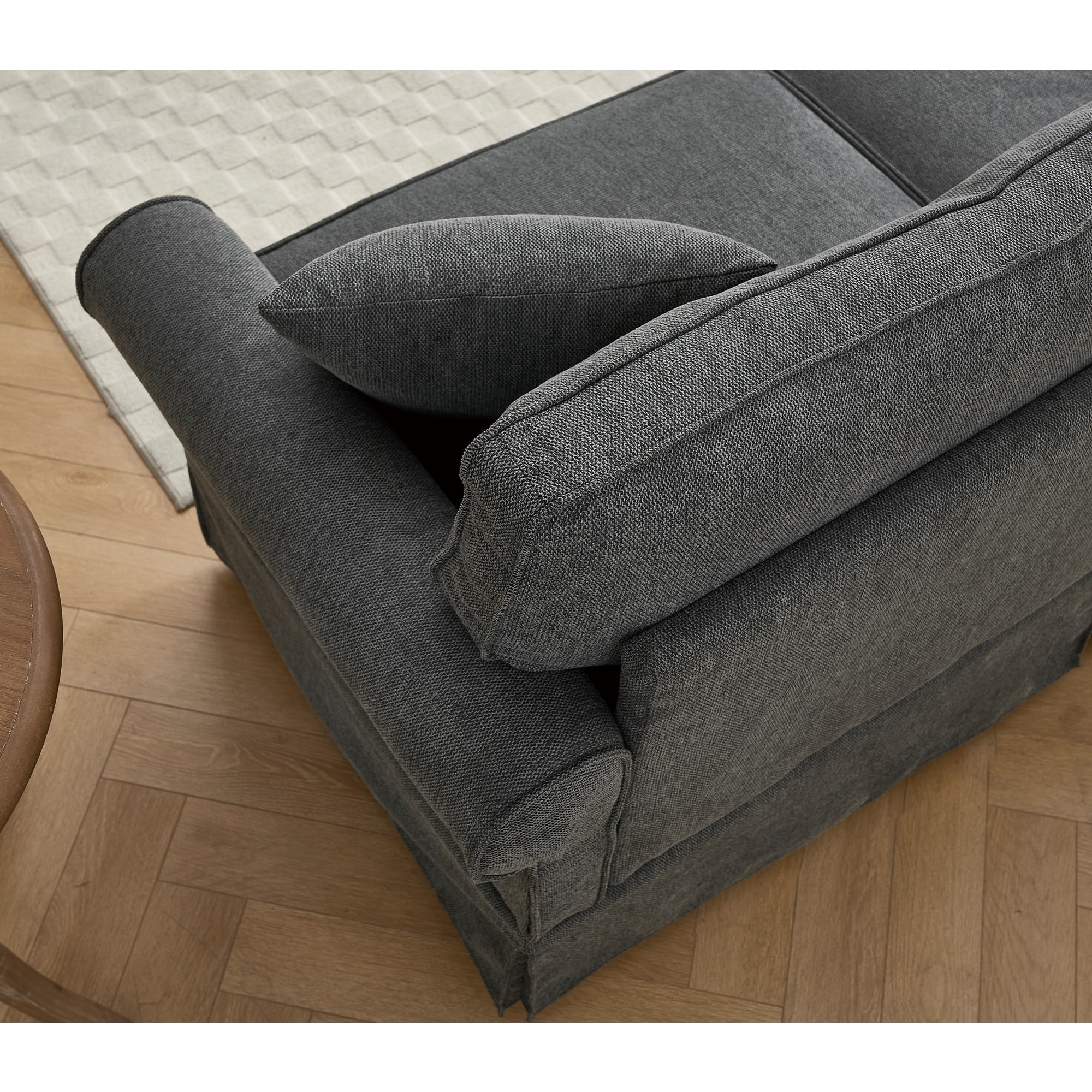 94" Modular Sectional Sofa Couch,L Shaped Convertible Sofa,Upholstered 5 Seat Sectional Sofa Couch for Living Room,Dark gray