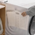 thumbnail image 3 of Cesto de Ropa Plegable, Organización de Juguetes para Transporte, Organizador Plegable Grande para Armario, , Dormit , L Blanco Macarena Cesta de almacenamiento, 3 of 8