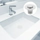 thumbnail image 3 of ColoMX Tapón para lavabo tipo prensa, recogedor de pelo para fregadero, tapón para lavabo, tapón para lavabo de baño, 3 of 7