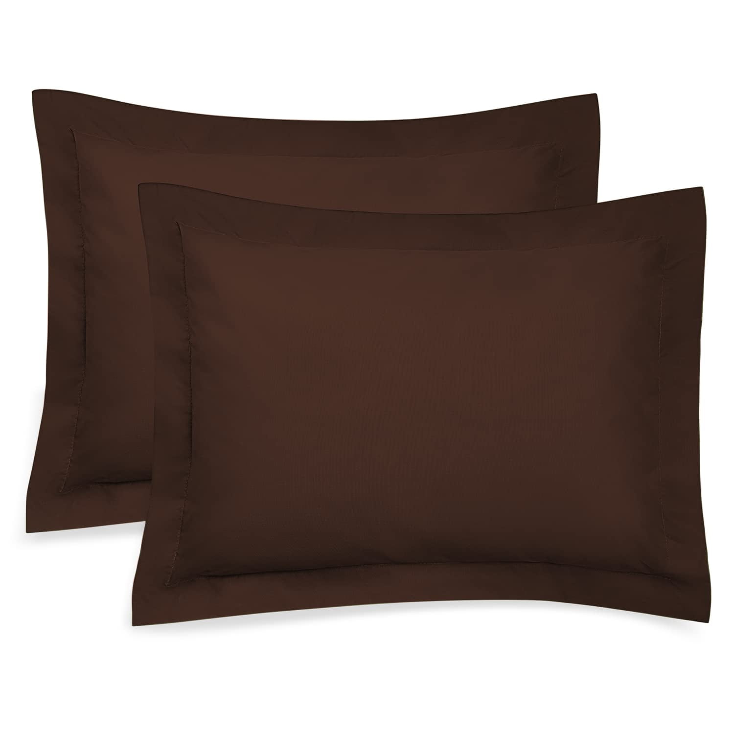 Brown Pillow Sham, King Size Pillow Cover Decorative Tailored