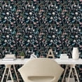 thumbnail image 2 of Ambesonne Floral Peel & Stick Wallpaper for Home, Romantic Art Spring Branches, 13"x100", Black Brown and Laurel Green, 2 of 5