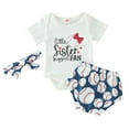thumbnail image 1 of Cathalem Girls Summer T-Shirt and Shorts Set Ruffle Tops and Shorts 2PC Clothing Set,White 100, 1 of 5
