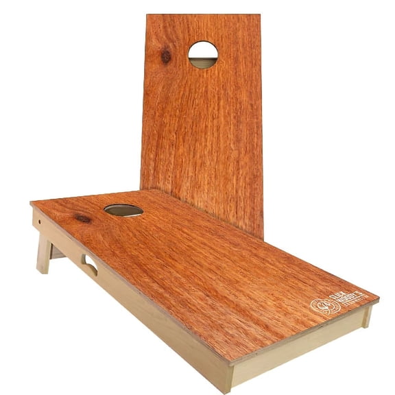 Skip's Garage | Burma Padaulk Cornhole Board Set | Includes Boards & Bags | Choose Your Size & Accessories