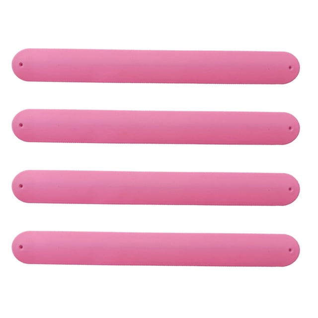 Miangastore Cadeaux de Fête d'Anniversaire Bracelets Slap Rose 4 Pcs 8.5X1X0.1In