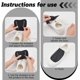 thumbnail image 3 of 2 fundas de cuero negro para cordones, funda protectora de piel de vaca, funda portátil para zapatos para trabajos de soldadura, 5,31 x 5,24 x 0,157 pulgadas, 3 of 9