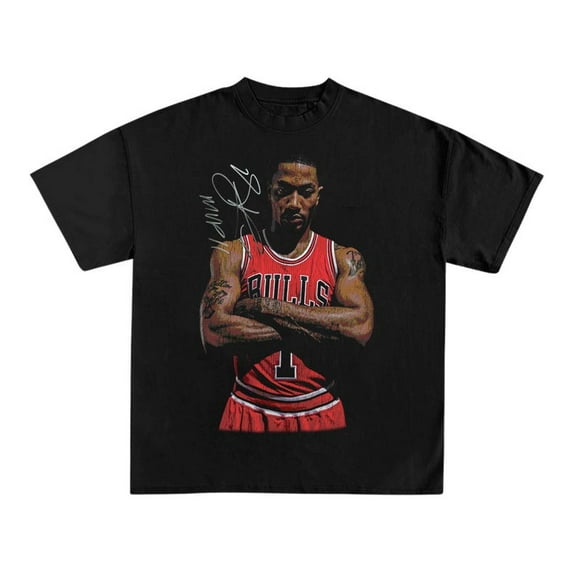 Derrick Rose tee - Basketball tee - Sports apparel - Basketball legend - Vintage tee