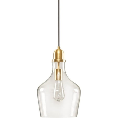 

Auburn Modern Pendant Lighting - Gold Base Bell Shaped Glass Shades Chandelier Gold/Clear