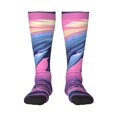 thumbnail image 1 of Balery Hawaiian Beach Dolphin Calcetines novedosos Calcetines deportivos Calcetines hasta la rodilla Calcetines de algodón Calcetines originales y geniales, 1 of 6