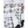thumbnail image 6 of Lars Amadeus Men's Dress Plaid Slim Fit Flat Front Business Pants with Pockets, 6 of 6