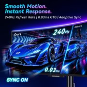 Deco Gear 49 Curved Gaming Monitor, 5120x1440 144Hz OLED Monitor, 32:9 Ultrawide Monitor, QD-OLED 0.03ms HDR400 True Black, 100% sRGB, HDMI 2.1, 90W USB-C, KVM, Built-in Speakers