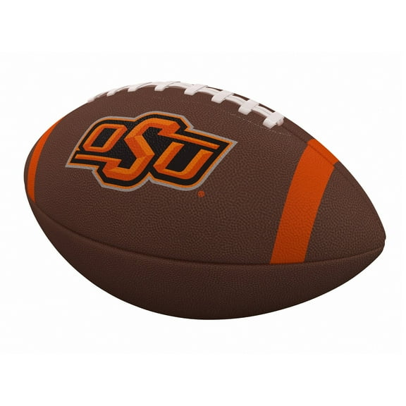 OK State Cowboys Team Stripe Official-Size Composite Football