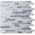 thumbnail image 1 of 10 Sheets Adhesive Wall Tiles, Adhesive Backsplash for Kitchen, Self Adhesive Waterproof Tile, 30 x 30 cm, 1 of 4