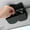 Black, variant on Car Glasses Case for Sun Visor - Sunglasses Clip Holder Car Storage Box for Men Women - Visor Sunglasses Organizer Compact Leather Eyeglass Case for Driving - Easy Install Clamp On Car Accessory