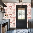 thumbnail image 3 of Peel and Stick Wallpaper Cute Mice Pink Bows Floral Patterns Wall Mural 17.7in x 9.8ft Self Adhesive Removable Wall Paper Renter Friendly Wallpaper for Bedroom Shlef Cabinet Décor, 3 of 8