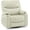 Cream White, variant on MCombo Power Recliner, Electric Swivel Glider Rocker Recliner Chair for Nursery with Vibration and Heat, USB Ports, Cup Holders and Pockets, Faux Leather 7785