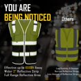 thumbnail image 2 of Chaleco de seguridad COOLJOB de alta visibilidad, 9 bolsillos, reflectante, amarillo, talla S, 2 of 6