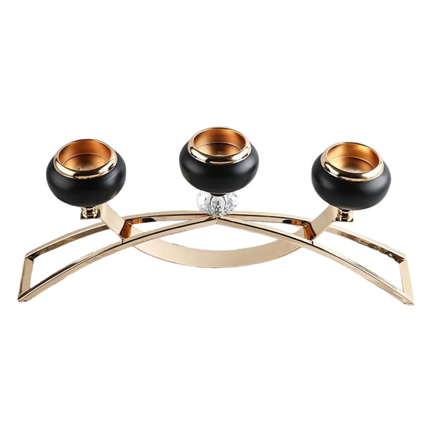 Porta vela,Candelabros minimalistas modernos Candelabros,Portavelas de té de mesa Adorno de candelabro,Gabinete de buffet de decoración de soporte de candelita de escritorio,Centros de mesa