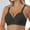 Black, variant on Women's Thin Striped Large Sized without Underwire Bra, Bras for Women, Push Up Bra No Underwire, Jelly Bras for Women