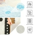 thumbnail image 3 of Yayeee Bath Rug for Bathroom Floor Non Slip Rectangle Fluffy Soft Absorbent Mat, 16"x24", Beige Abstract Dots, 3 of 7