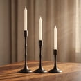 thumbnail image 3 of Luckky Candle Holders,Black Metal Taper Candlestick Holders Set of 3,Candelabra Candle Holders,Decorative Candle Stand for Wedding,Dining Table,Christmas Halloween,Home Tabletop Decor, 3 of 9