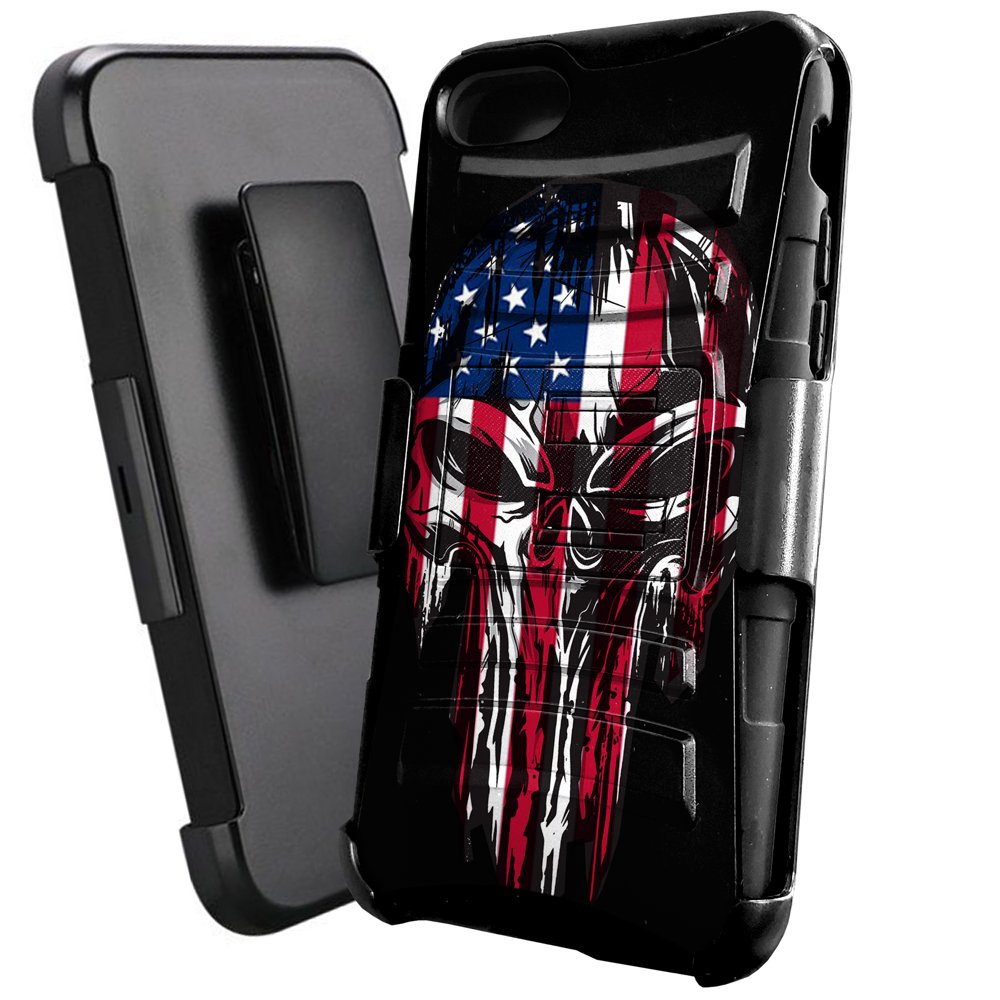 DALUX Hybrid Kickstand Holster Phone Case Compatible with Iphone SE