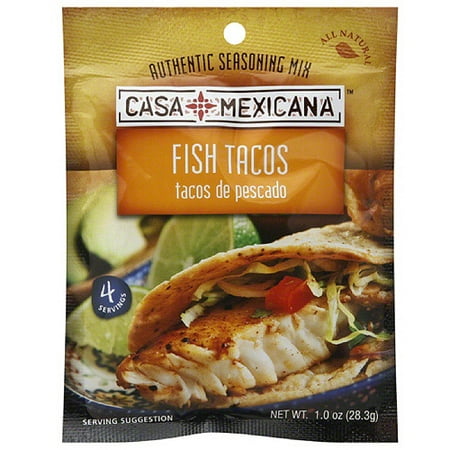 Casa Mexicana Fish Tacos Dry Seasoning Mix, 1 oz, (Pack of (Best Seasoning For Fish Tacos)