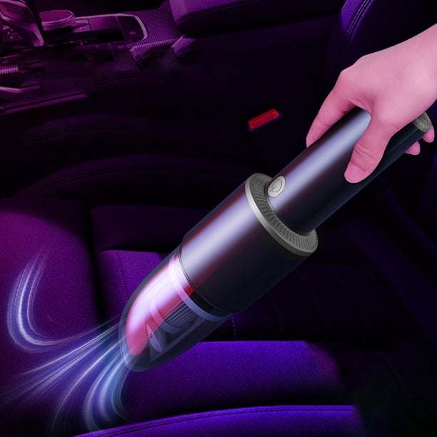 Aspiradora portátil para coche, aspiradora lavable para limpieza Interior para grieta cabellero de mascota oficina, carga rápida, Alámbrico Plata 12v Yotijar aspiradora de coche
