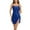 Blue, variant on Sequin Slip Dress, Sleeveless Slit Maxi Dress with Thin Straps, Glamorous Party Dress for New Year's Eve, Clubs, and Evening Galas Blue XL