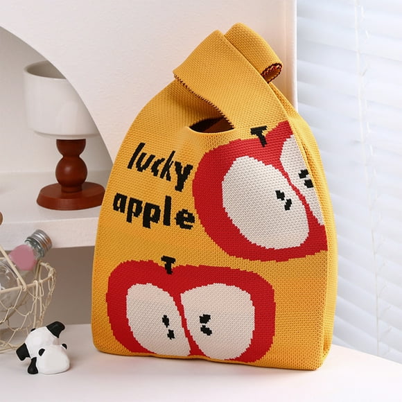 Black and Friday Deals 2024,Cyber and Monday Deals 2024 Ihhxbz Christmas Cute Knitted Candy Bags Crossbody Tote Handbags Handle Wristlet Christmas Gift Bags for Women