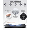 thumbnail image 5 of Triple Fusion Back Massager with Heat & Traction, 3-in-1 Deep Tissue Back Massager for Pain Relief, Lumbar Support Pillow for Home and Office Use, 5 of 6