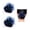 blue, variant on Double Flower Satin Hair Scrunchie, Blue, 2 ct