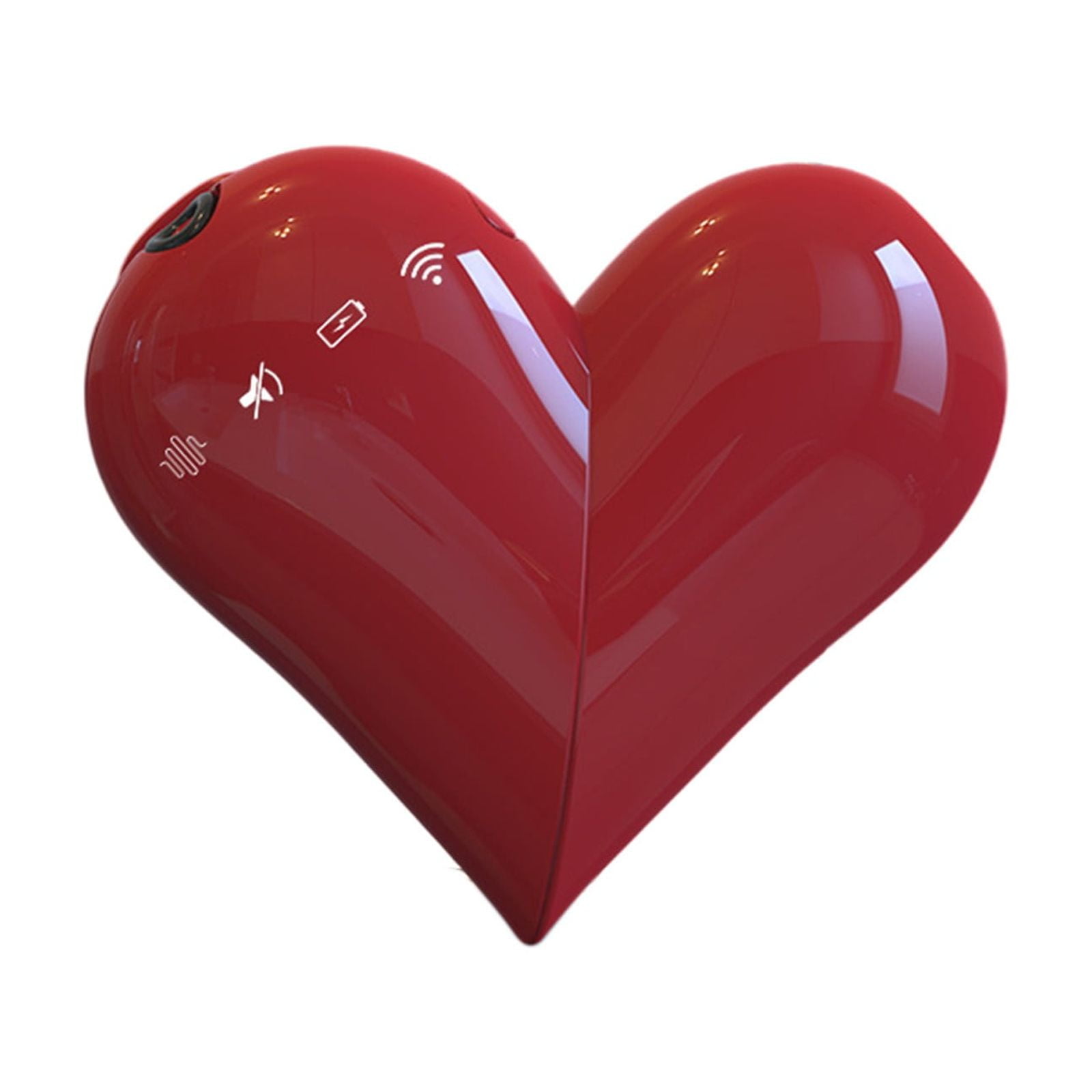 Viflosae 2.4g Wireless Lavalier Microphone Portable Clip on Deformation Heart Shaped Condenser Mic for Outdoor Live Streaming Long Battery Valentine’s Day Gift for Video Recording Vlogging