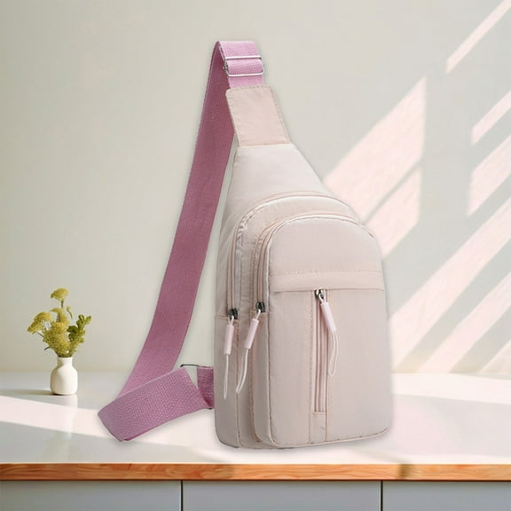 Yonrjhukm Trendy Crossbody Chest Bag for Men and Women, Versatile Sling Backpack, Stylish Shoulder Bag, Lightweight Nylon for Sports, Travel, and Everyday Use