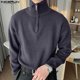thumbnail image 4 of INCERUN Tops 2024 Moda de estilo coreano Nuevos jerseys con textura para hombre Ropa de calle informal Suéteres de cuello alto de manga larga sólidos S-5XL, 4 of 5