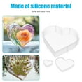 thumbnail image 3 of Wekvgz 6Pcs Heart Resin Mold Silicone Heart Epoxy Resin Molds Easy Release Heart Epoxy Mold Multifunctional Resin Casting Molds Soft Epoxy Casting Molds for Soap Candles DIY Crafts, 3 of 10