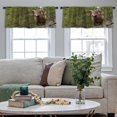 thumbnail image 5 of LALILO Kitchen Curtain Valance Wild Mountain Sheep With Rod Pocket Window Curtain 52"x 18" Set of 2, 5 of 7