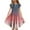 Navy, variant on Kiijoy Girls Gradient Flutter Sleeve Tiered Dress Midi Casual A Line Dress, Sizes 6-7