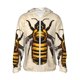 thumbnail image 1 of Balery Honey Bee Sudadera ligera de manga larga con capucha y protección solar UPF 50+ para hombre y mujer, ideal para pesca y running-X-Large, 1 of 7
