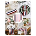 thumbnail image 3 of Nautical Anchor Cloth Napkins Set of 6 Reusable Dinner Napkins, Red Navy Blue White Stripe Geometric Cocktail Napkin Washable Table Napkins for Wedding/Holiday Party/Baby Shower 20"x20", 3 of 7