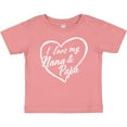 thumbnail image 3 of Inktastic I Love My Nana and Papa in White Chalk Heart Boys or Girls Baby T-Shirt, 3 of 5