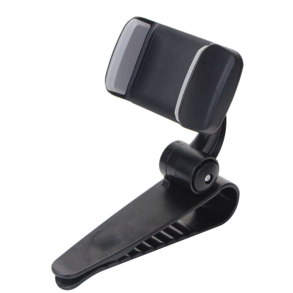 Car Sun Visor Clip Mount GPS Mobile Phone Holder Stand Bracket 360°Rotatable