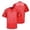 Red, variant on Men's Blank Football , Mesh V-Neck Short Sleeve Athletic T-Shirt, Breathable Sports Uniform for Hop Party & Casual Wear, 5 Colors, Sizes S-XXXL